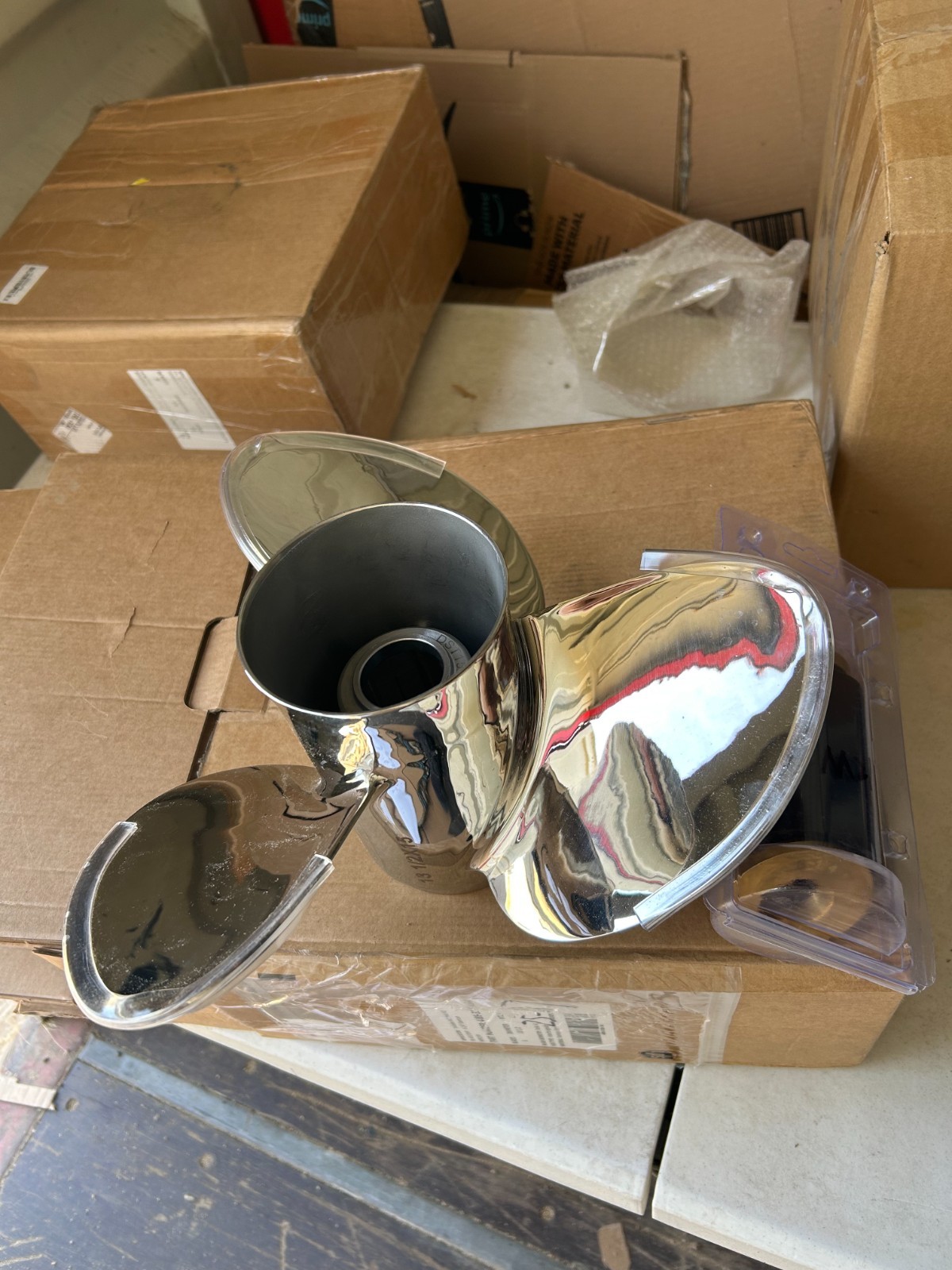 Stainless Steel 13 x 19 Boat Propeller For Mercury Engine 40-140HP 15 Tooth