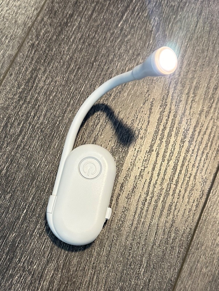 Mini Clip Light White LED USB Flexible Adjustable Pocket Sized Book Reading