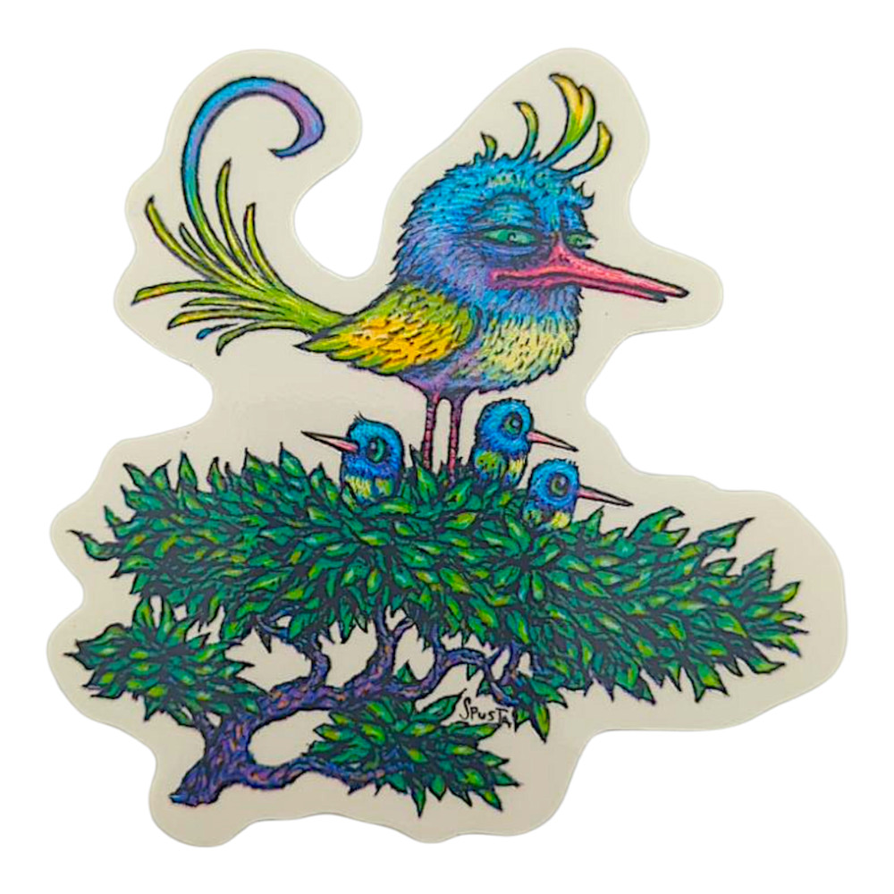 Marq Spusta Four Birds Sticker