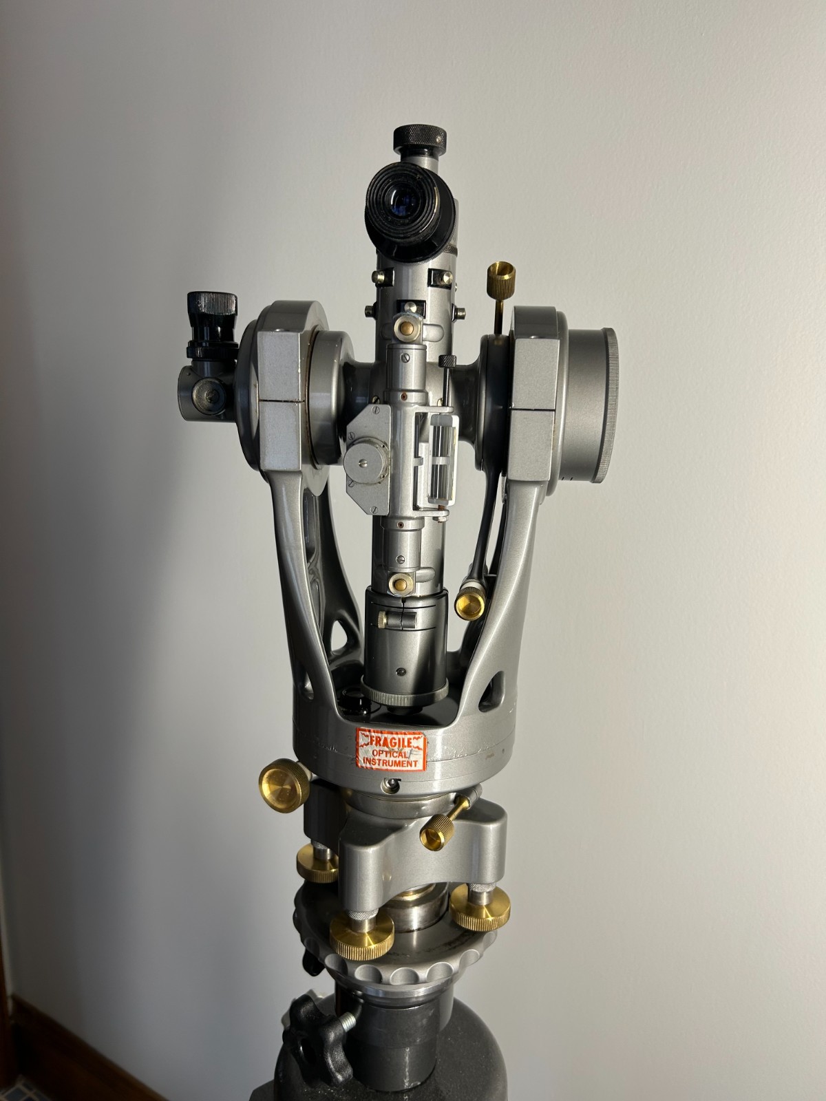 Brunson transit 76-RH with right angle eye piece,light source & tripod