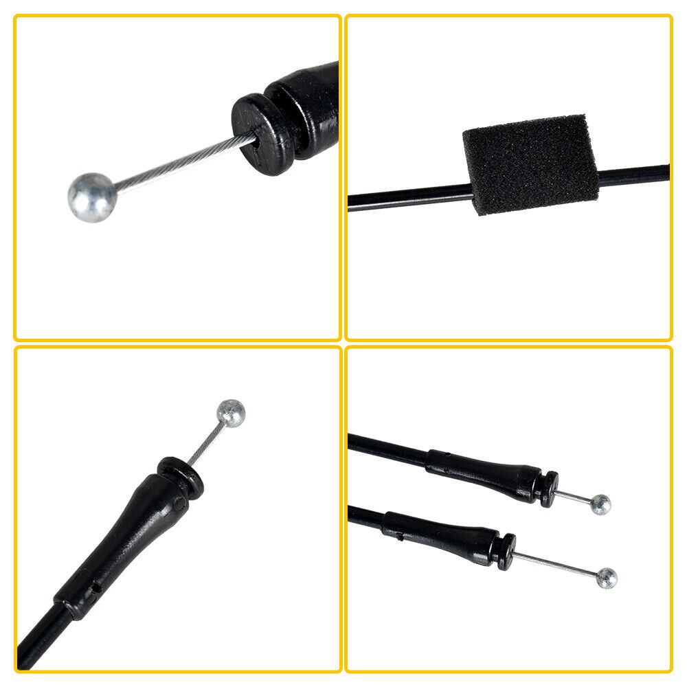 4x Fit Ford E-150 E-250 E-350 E-450 E-550 Door Latch Cables Rear Passenger Side