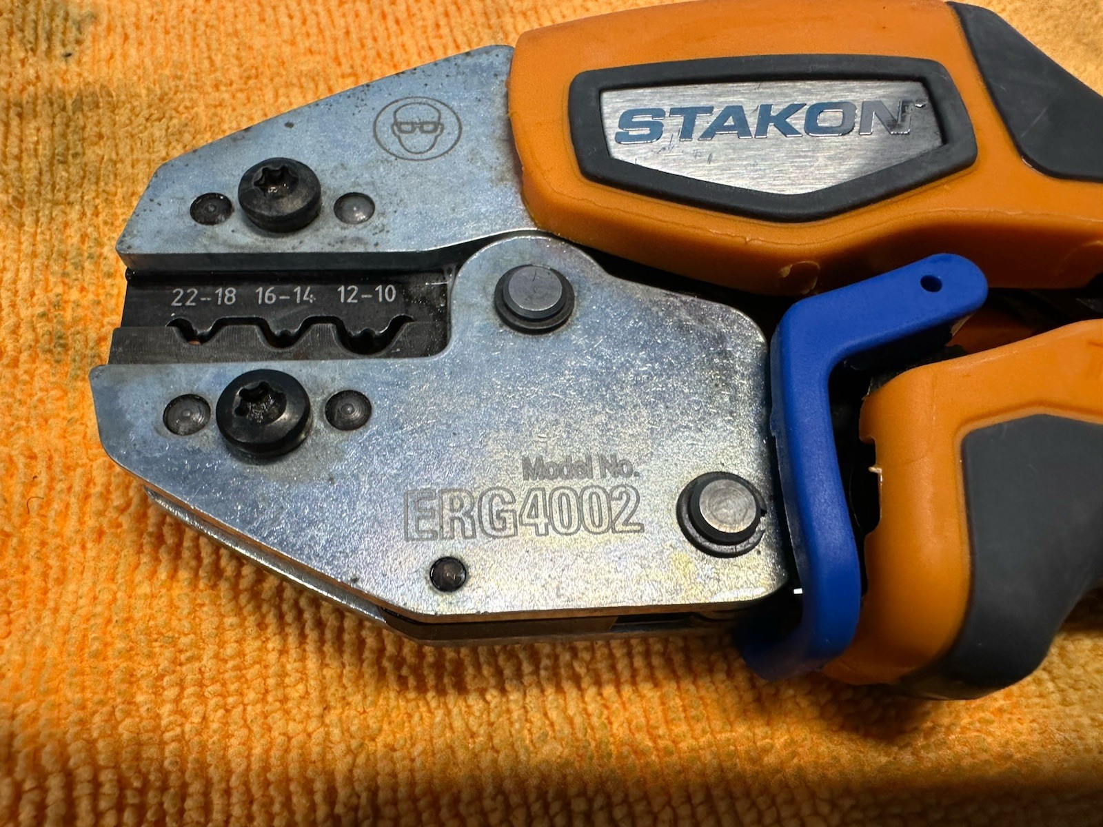 Stakon ERG4001 Comfort Crimper 10.5" 22x10 AWG with Shure Stake—Lightly Used