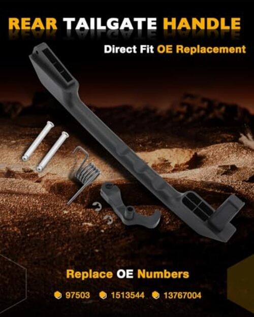 Tailgate Latch Handle Kit, Compatible with 2003-2009 Rear Tailgate Handle