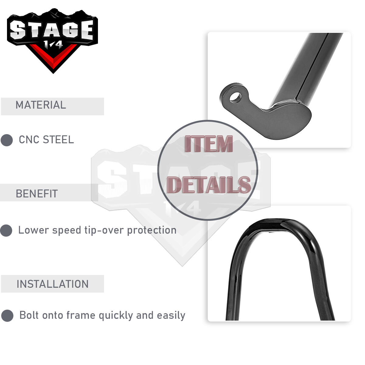 For 2020+ Indian Challenger Front Engine Guard Highway Rear Saddlebag Crash Bars