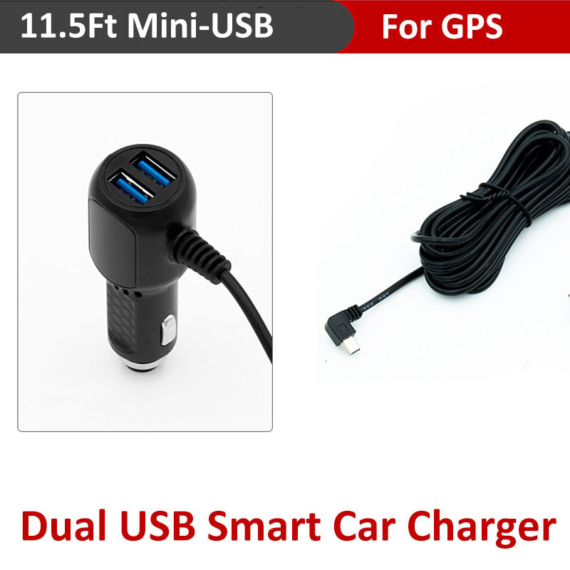 Car Charger Cord for Garmin DriveSmart 55 61 65lms DriveAssist 50 51 60 GPS TA20