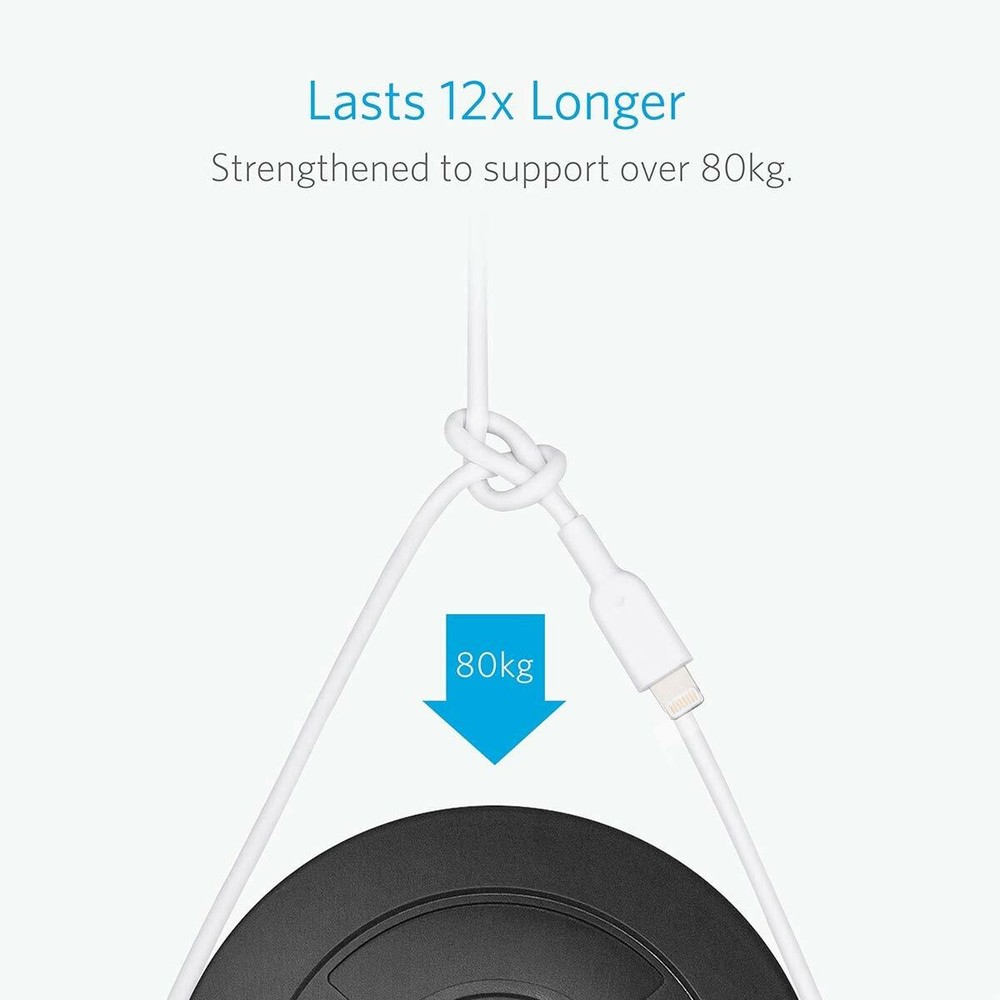 Anker USB Data Sync Charger Cable 3ft Apple MFi Certified Charging for iPhone 11