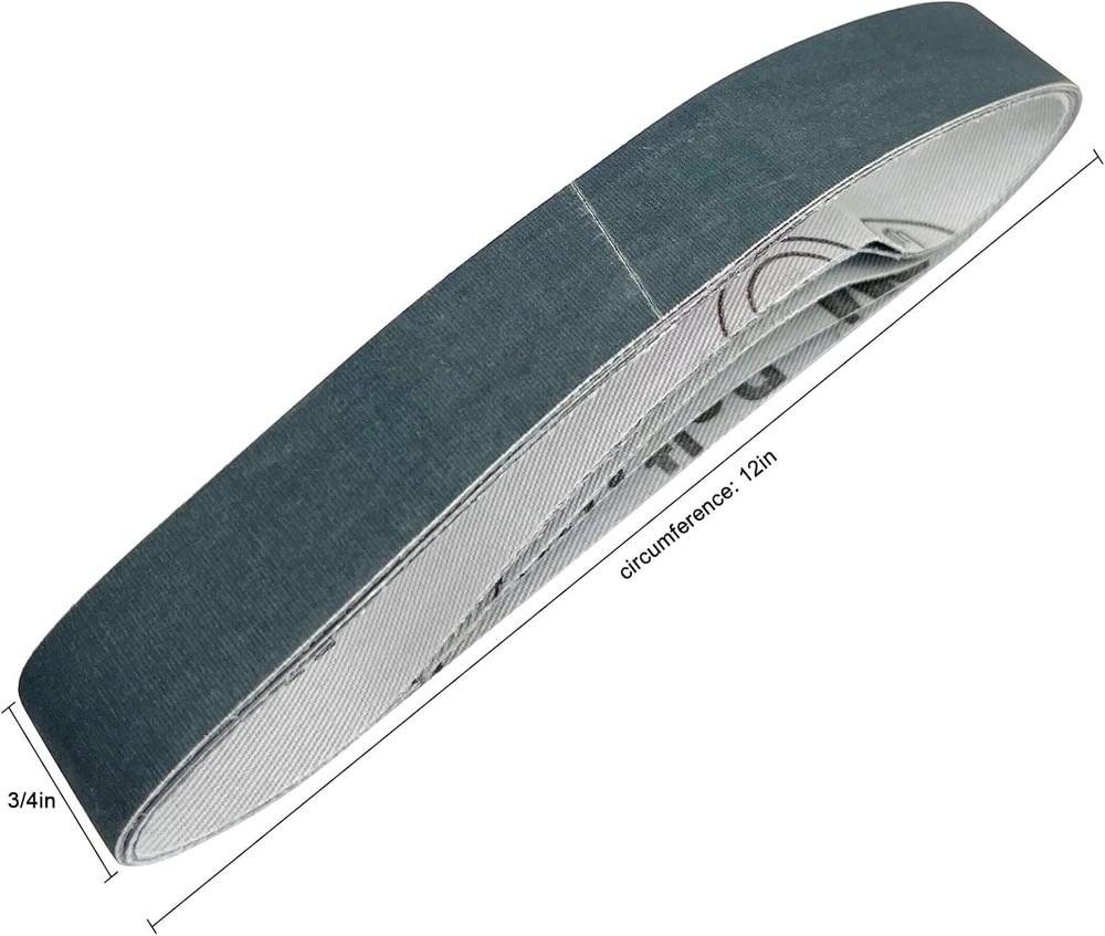 45 Pcs 3/4" x 12" Replacement Sanding Belt Kit for Work Sharp Knife & Tool