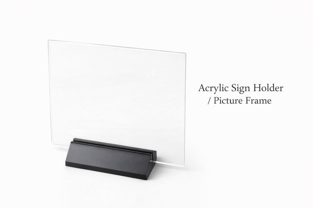 acrylic sign holder