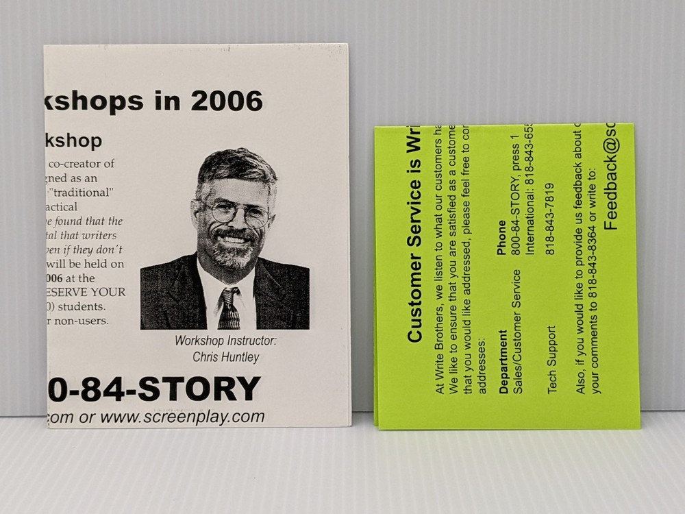 Write Brothers Dramatica Pro Version 4 2006: Windows PC & Mac / Vintage Software