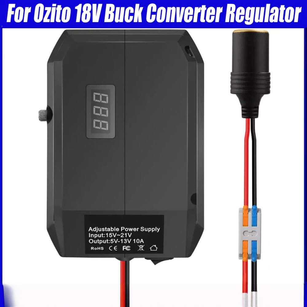 Adjustable Voltage Step Down Converter 18V to 5V-13V for Ozito Einhell Battery
