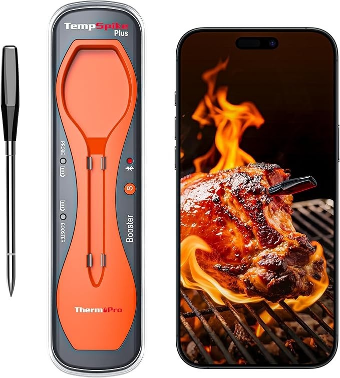 ThermoPro TempSpike Plus TP970 Wireless Bluetooth Meat Thermometer