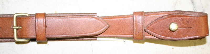 Complete British Sam Browne Belt and Webley Leather Holster Set