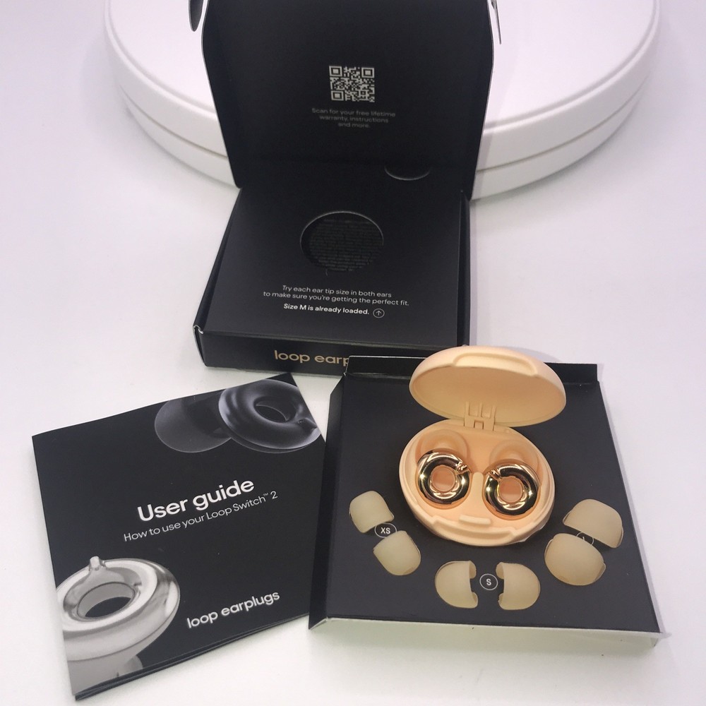 Loop Switch 2 Earplugs Multi-Mode Noise Reducing Adjustable - Gold
