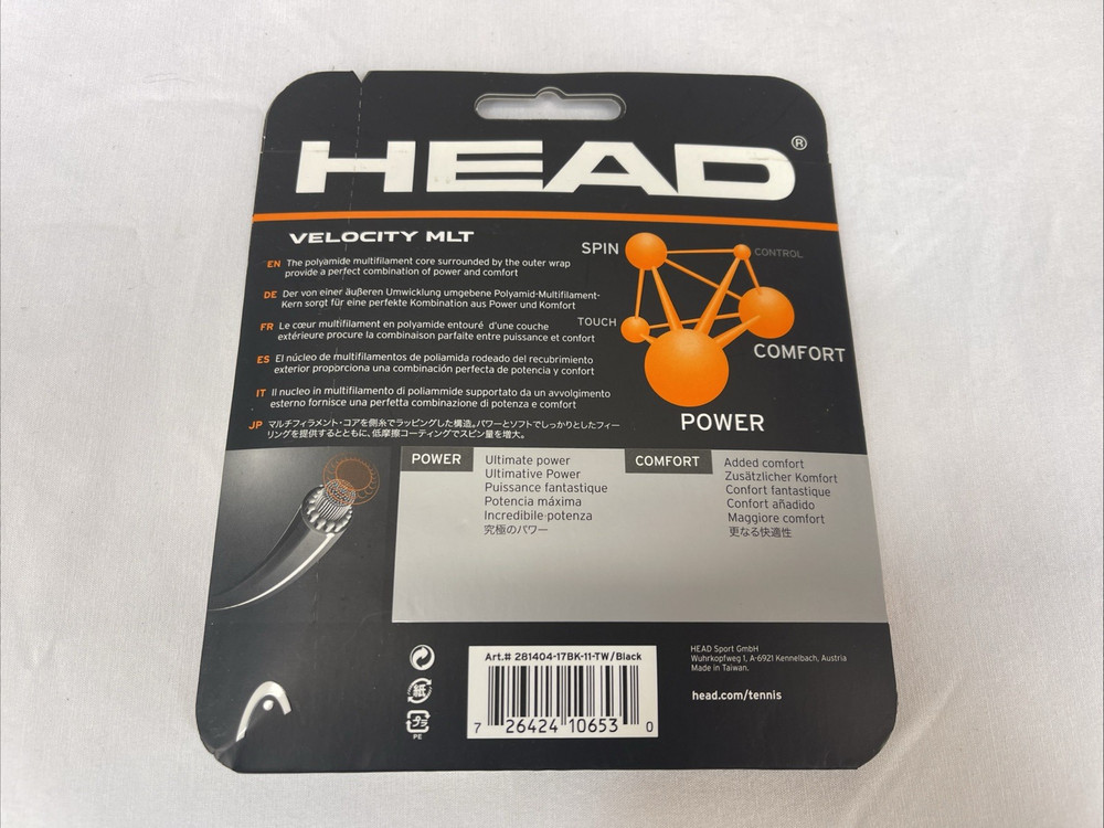 Head Velocity MLT 16/1.30 String Black