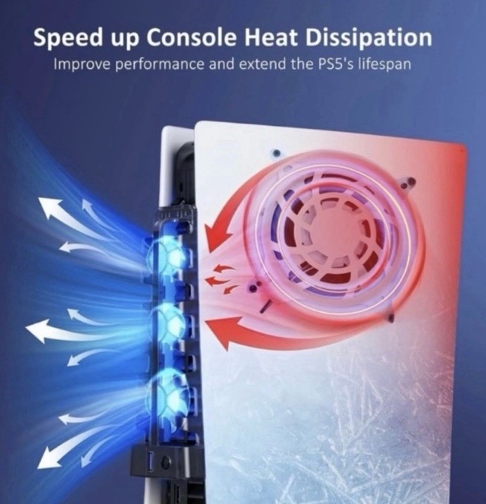 Cooling Fan For Gaming Console PS5