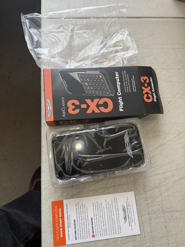 New ASA CX-3 Electronic E6-B Flight Computer