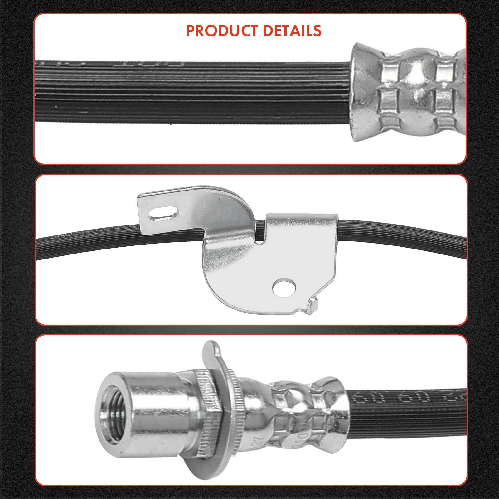 2Pcs Front Left and Right Brake Hydraulic Hose for Ford F-150 2010 2011 Exc. SVT