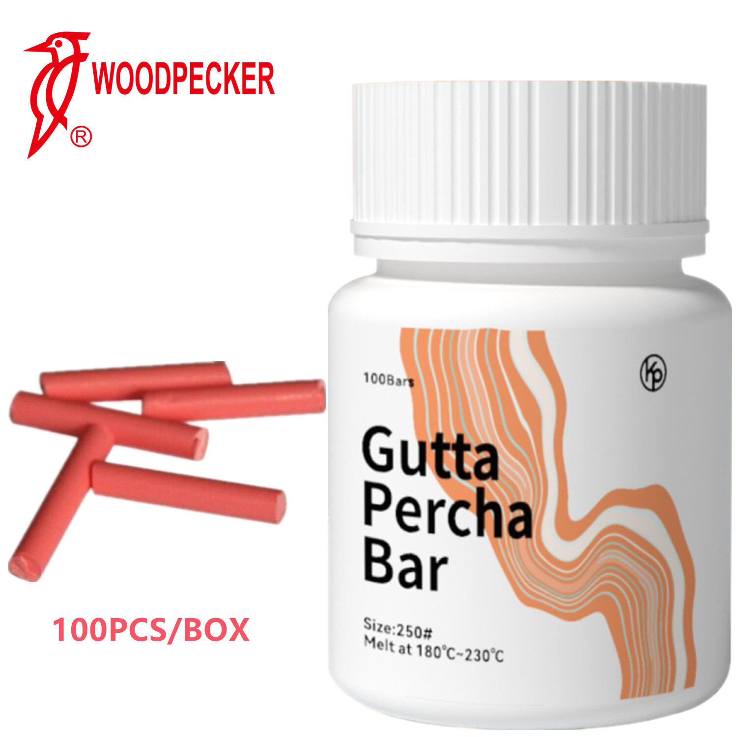 100pc/bottle Dental Gutta Percha Pellets Bars for ENDO Obturation System