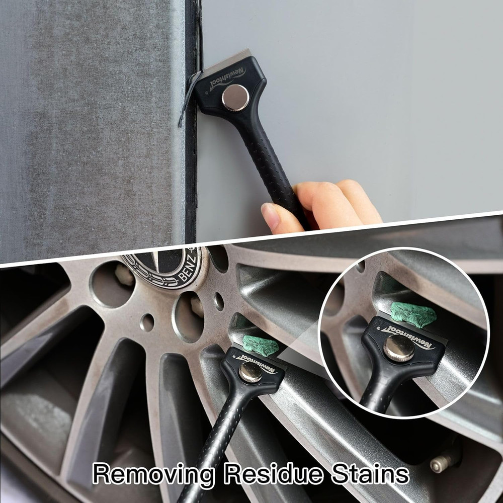 Long Handle Scraper Tool Kit Includes 2 Pcs Razor Blade Scraper and 20 PCS 1.5 I