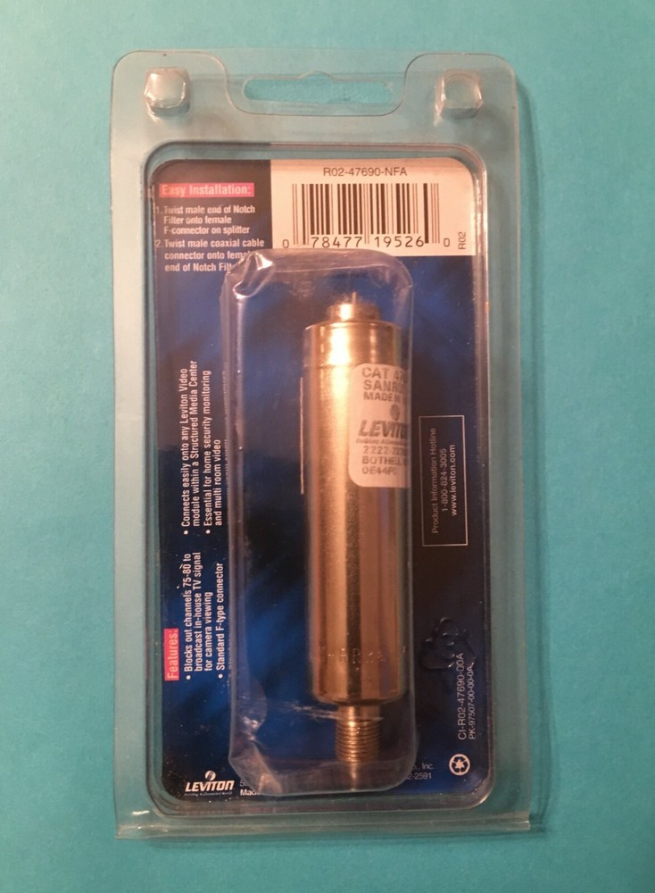 Leviton Notch Filter (Blocks Channels 75-80) (47690-NFA)