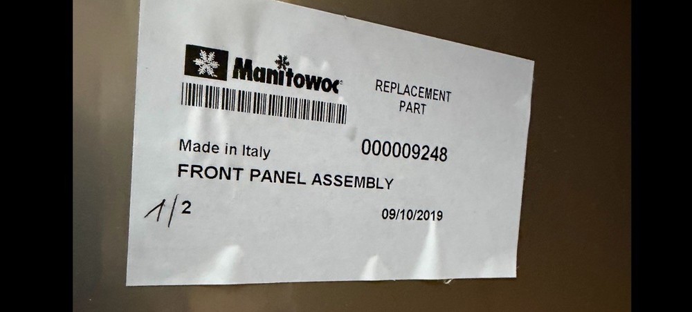 Manitowoc Replacement Parts OEM Replacement Ice Machine Front Panel Assembly
