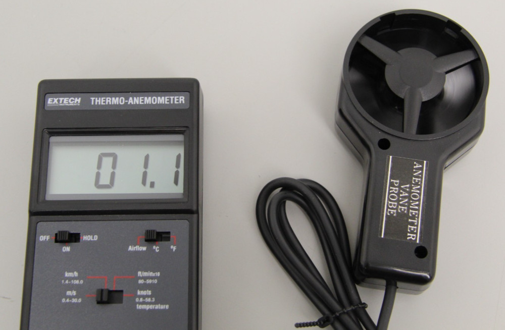 Extech Instruments Model 451112 FieldMaster Thermo-Anemometer With Vane Probe