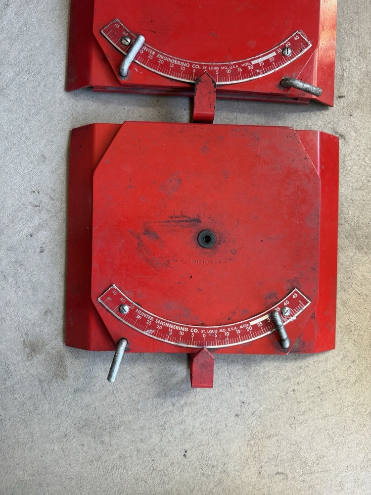 Hunter Engineering Made In USA Alignment Plates