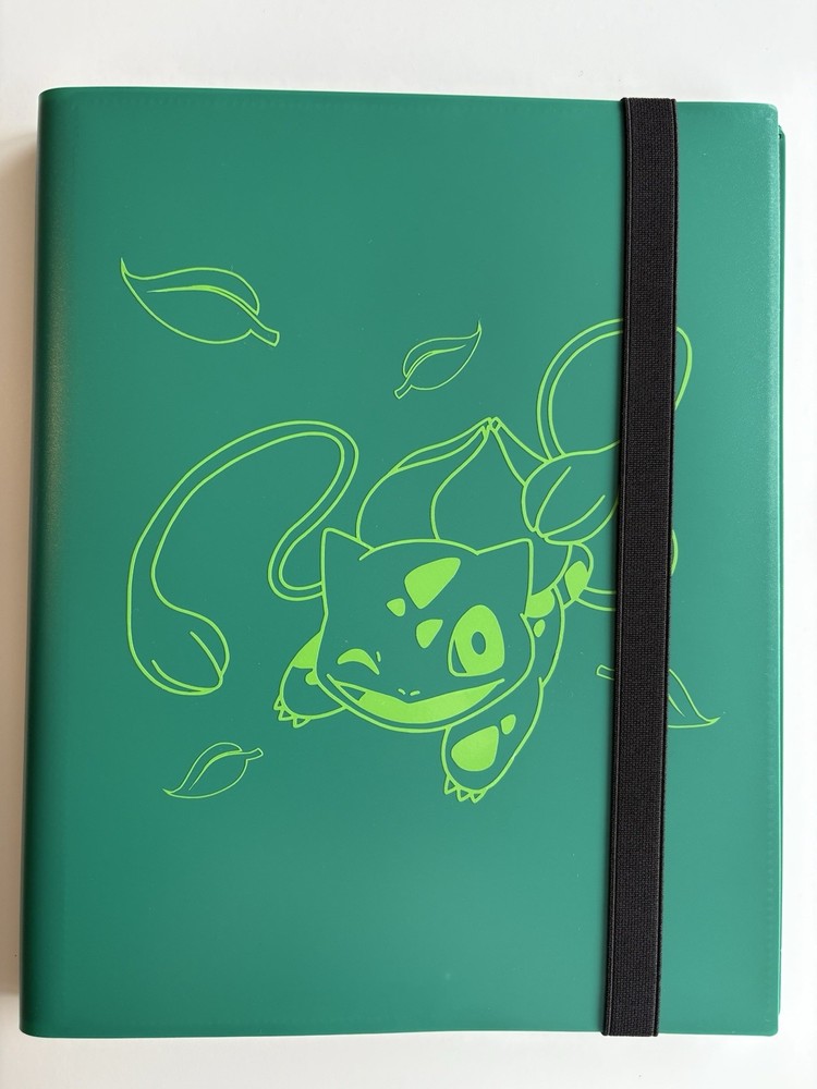 9 Pocket - Strap Binder - 360 Side Loading - Green Bulbasaur