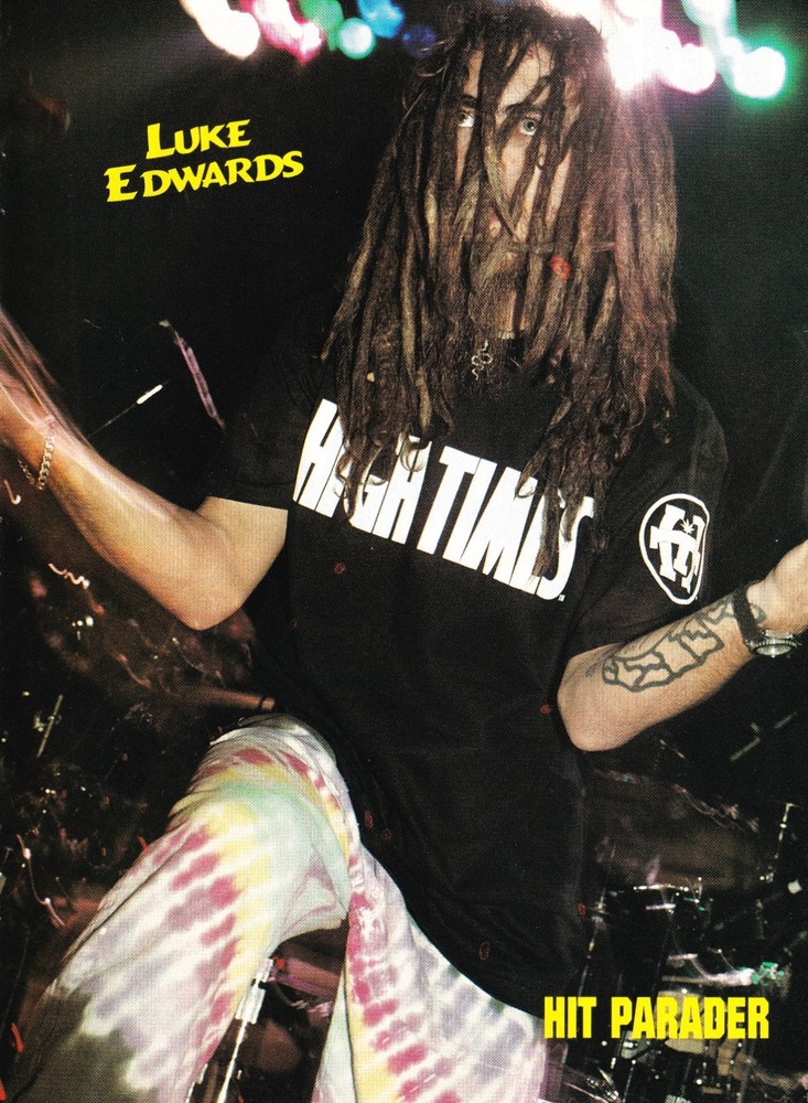 ANIMAL BAG LUKE EDWARDS LIVE-ORIG 1995 MAGAZINE 8X11 MINI-POSTER PINUP CLIPPING