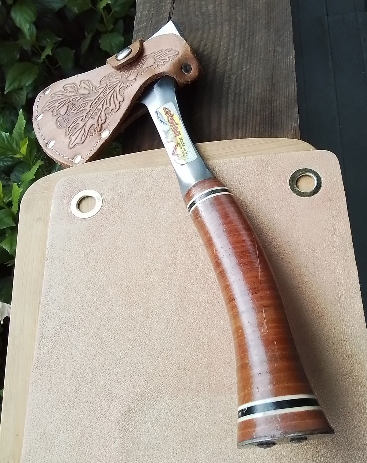 ESTWING 24A Utility Camp AXE/HATCHET 13" w 5.5" Unitary Head 90% Condition