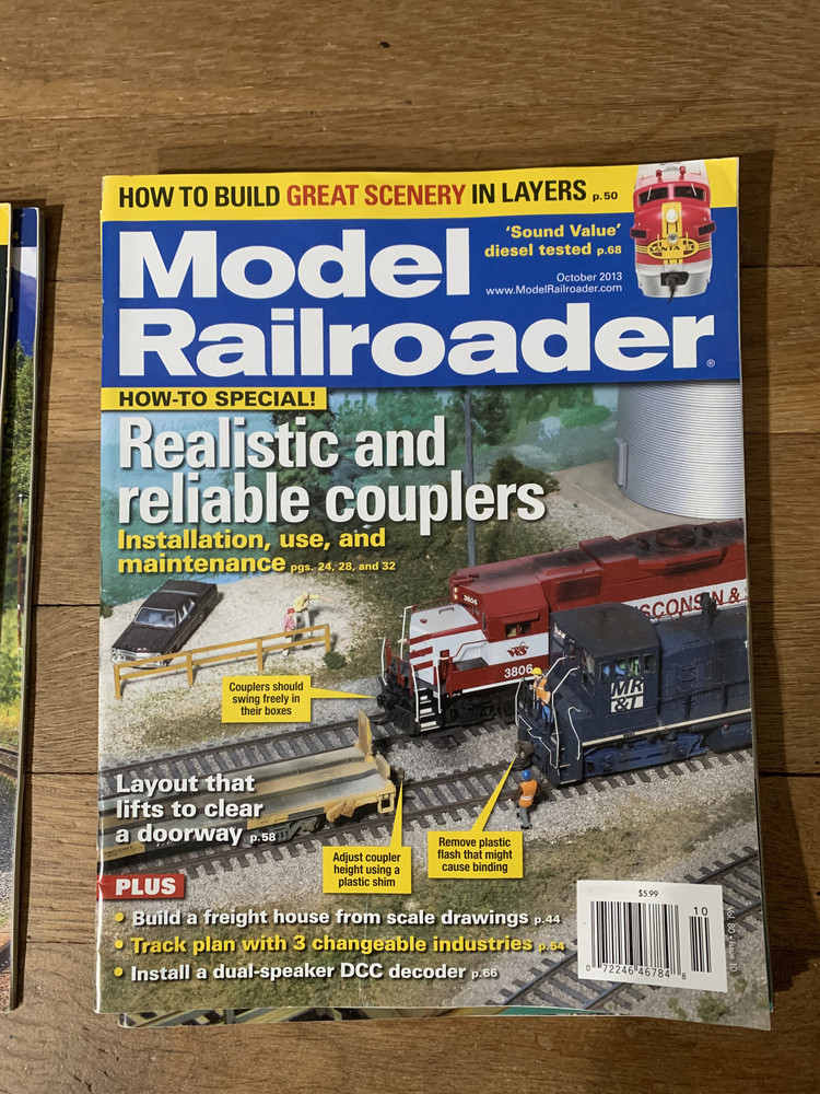 2013 2014 Model Railroader / Trains Magazines 5 Issues