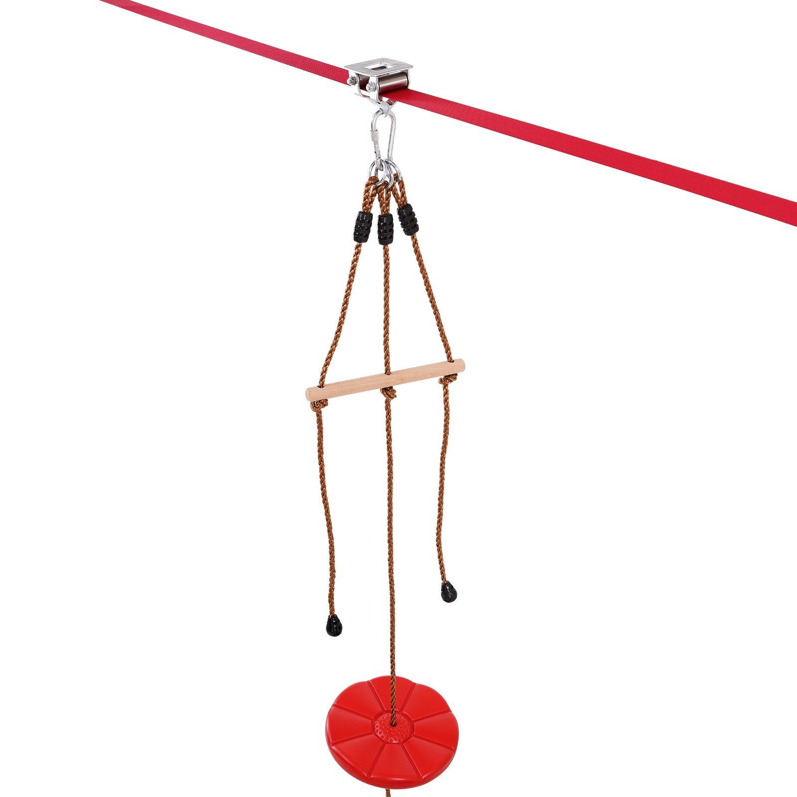 VEVOR Zipline Kit for Kids and Adult, 65 ft Zip Line Kits Up to 500 lb, Backyard