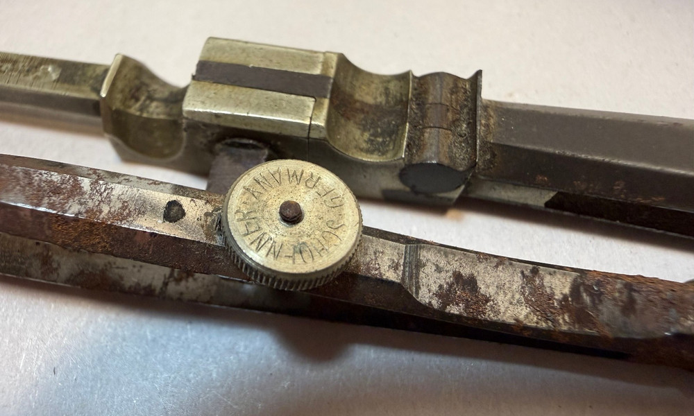 Vintage Assorted Small Drafting Tools Nickel Silver Compass Dividers