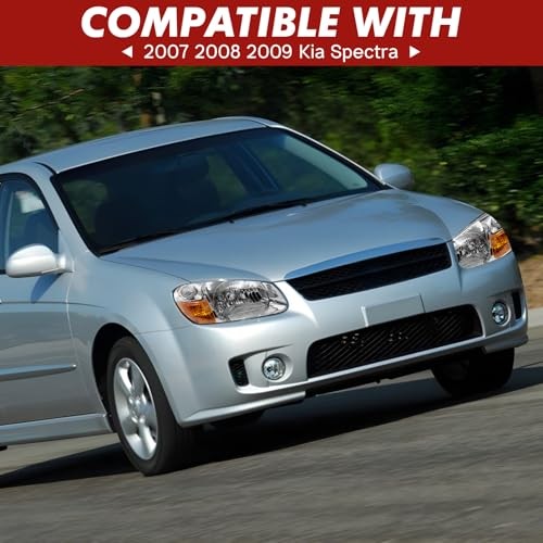 Headlight Assembly Compatible with 2007 2008 2009 Kia Spectra Driver Left Side