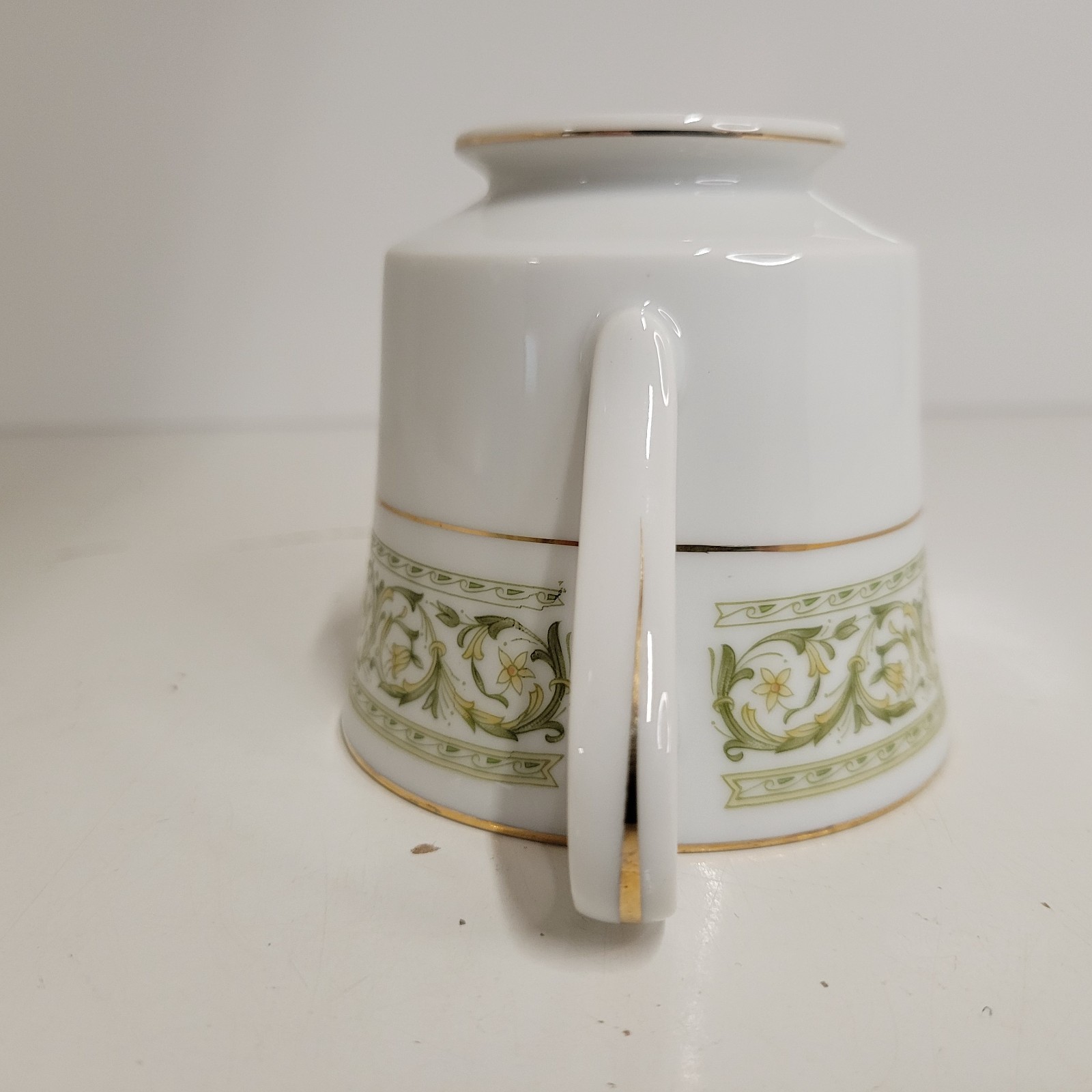 Felicity By Daniele Green & Gold Ring Coffee Tea Cup Fine China Japan