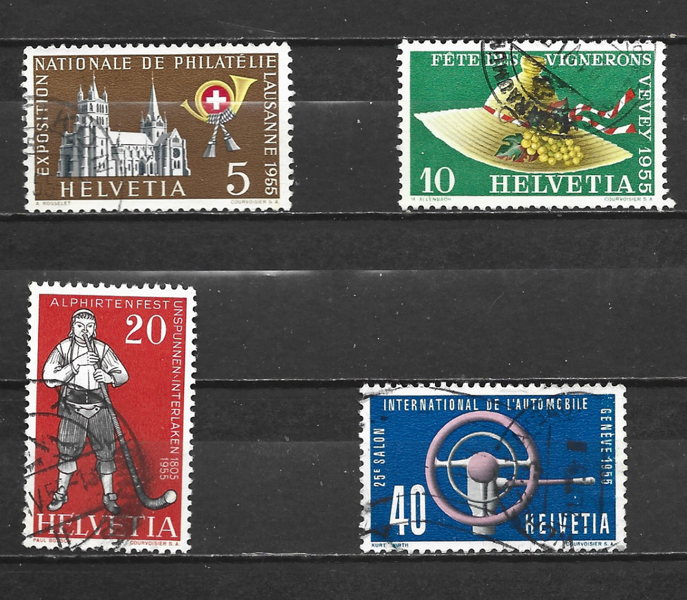 SWITZERLAND -1955 Events -   USED SET.