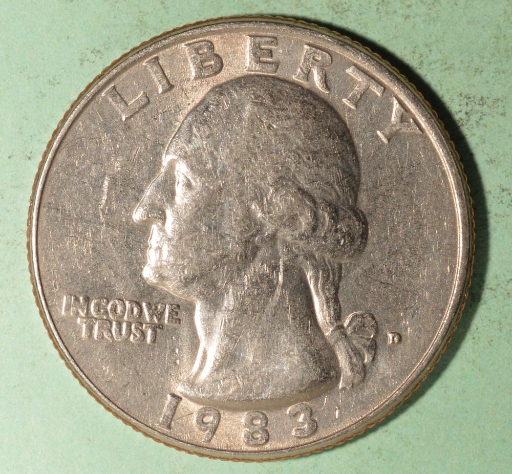 1983-D Washington Clad Quarter - Average Circulated Condition