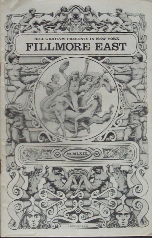 CSN&Y NEIL YOUNG FILLMORE EAST 1969 concert Program BILL GRAHAM