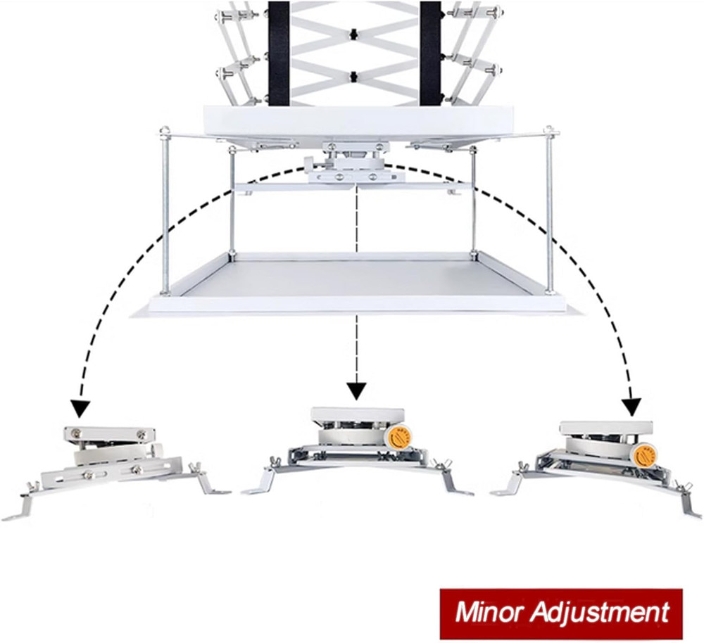 Electric Ceiling Projector Mount with Remote Control, 22Lbs Capacity, 39In Range