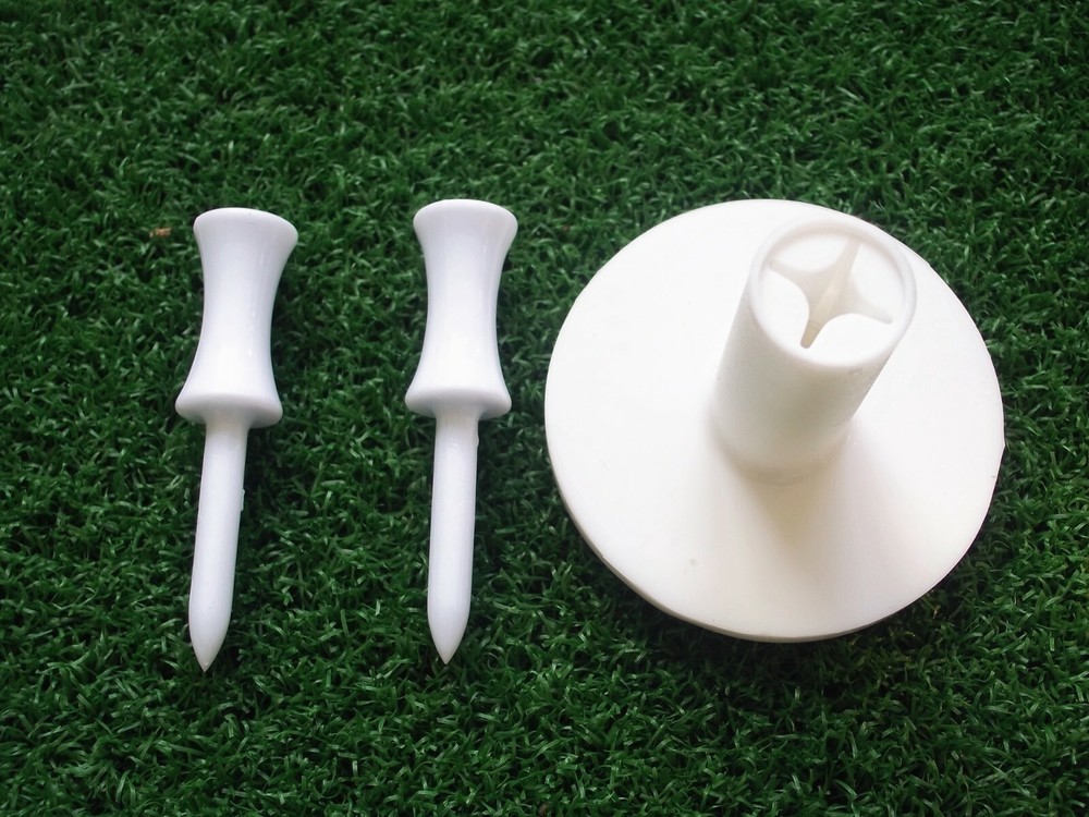 A99Golf RS02 Golf Rubber Tee Holder Set for Simulator Driving Range+Tees 2" long
