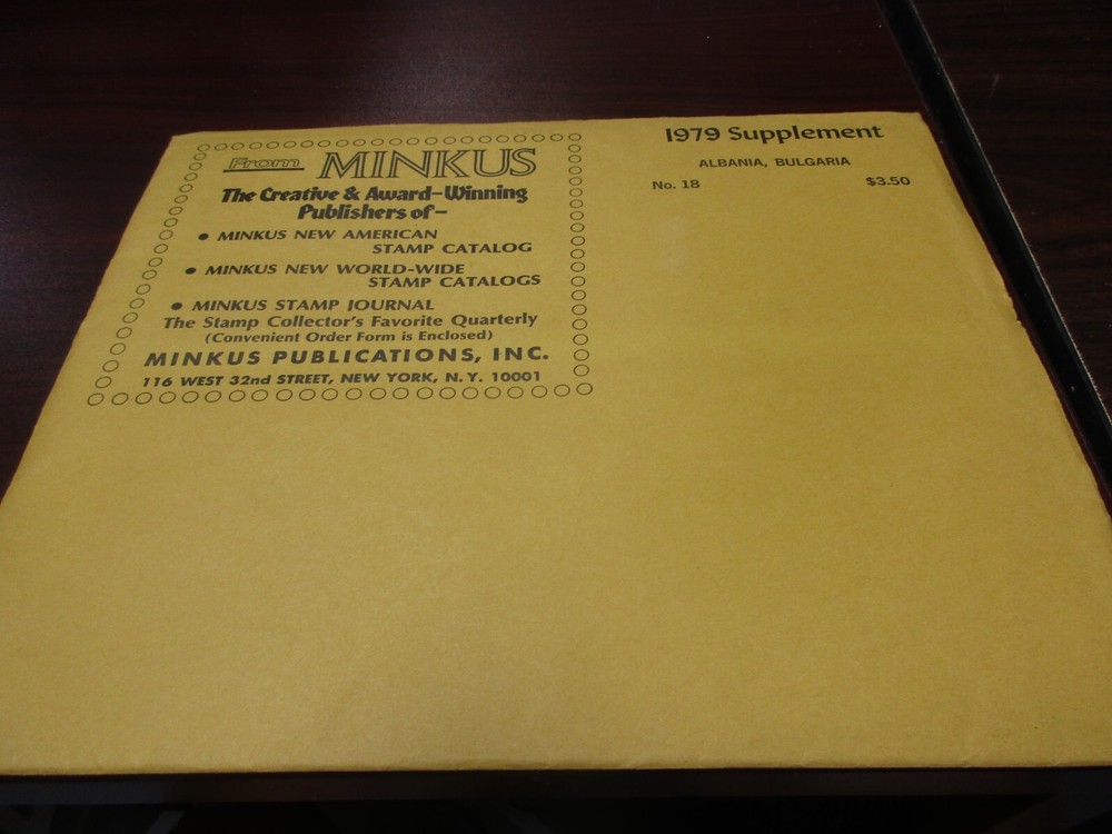 "MINKUS" 1979 SUPPLEMENT ALBANIA, BULGARIA  #18     W/FREE SHP.