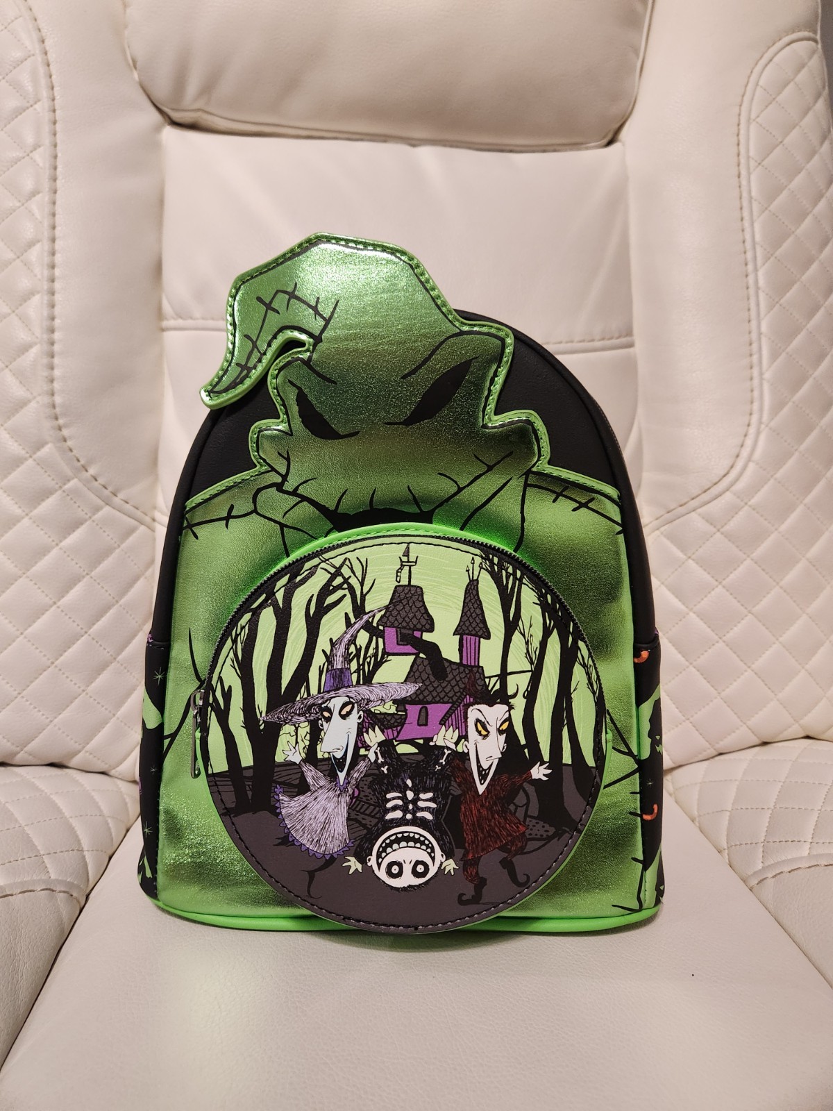 Nightmare Before Christmas Oogie Boogie Metallic Mini Backpack & Wallet Set