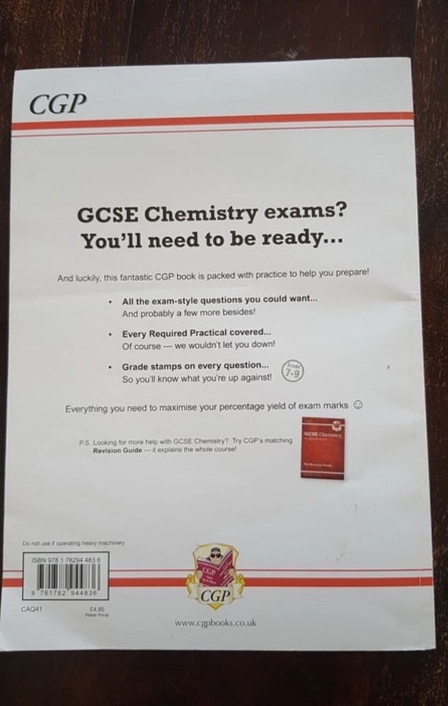 AQA OCR GCSE Chemistry CGP bundle- revision guide, exam practice workbook