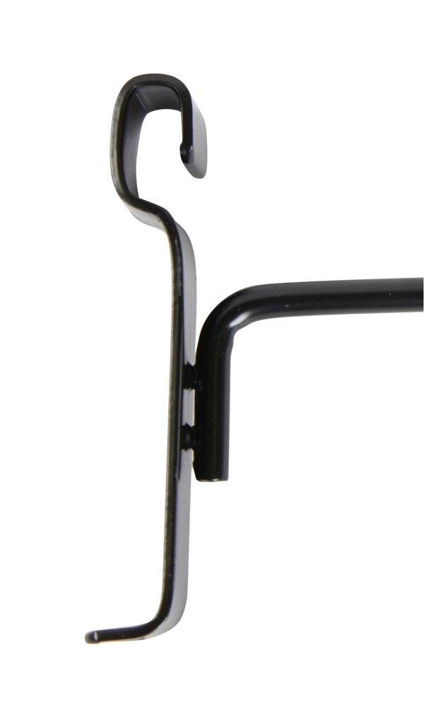 SSWBasics 6" Gridwall Hooks - Pack of 25 Black Wire Grid Wall Hooks - Durable