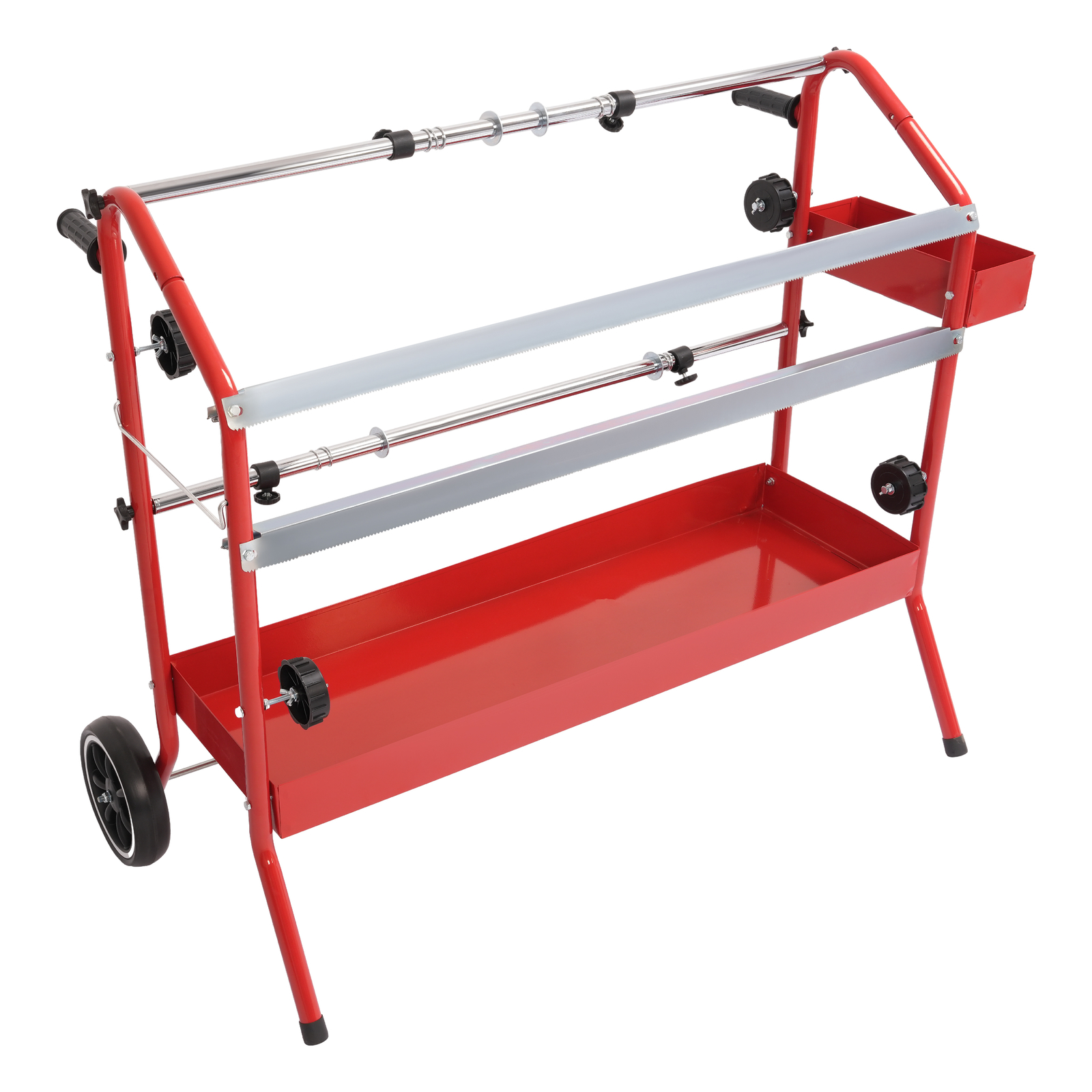 Mobile 18" Multi-Roll Masking Paper Machine With Storage Trays Auto Body Paint