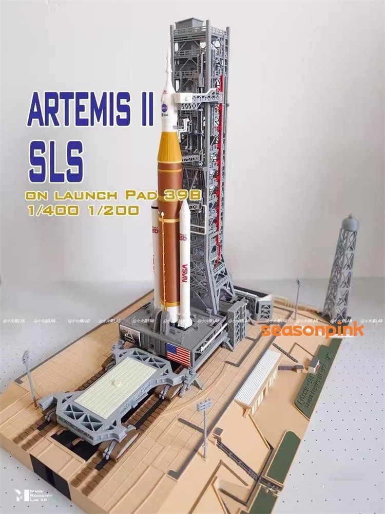1/400 Artemis SLS Orion Launch Tower Rocket Model 39A Space Shuttle Launch Site