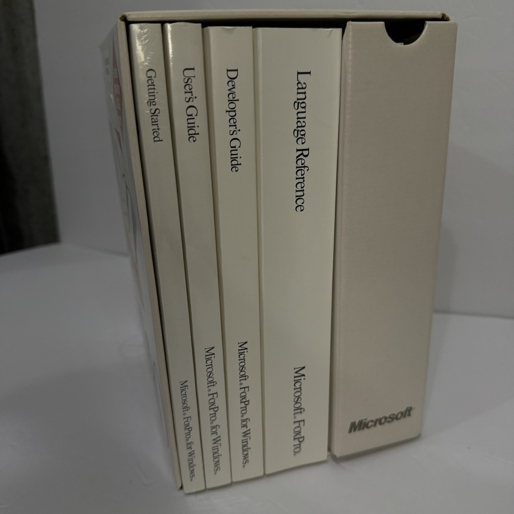 RARE Vintage Microsoft Dev Software Lot Visual Basic C++ FoxPro Promo NFR Box