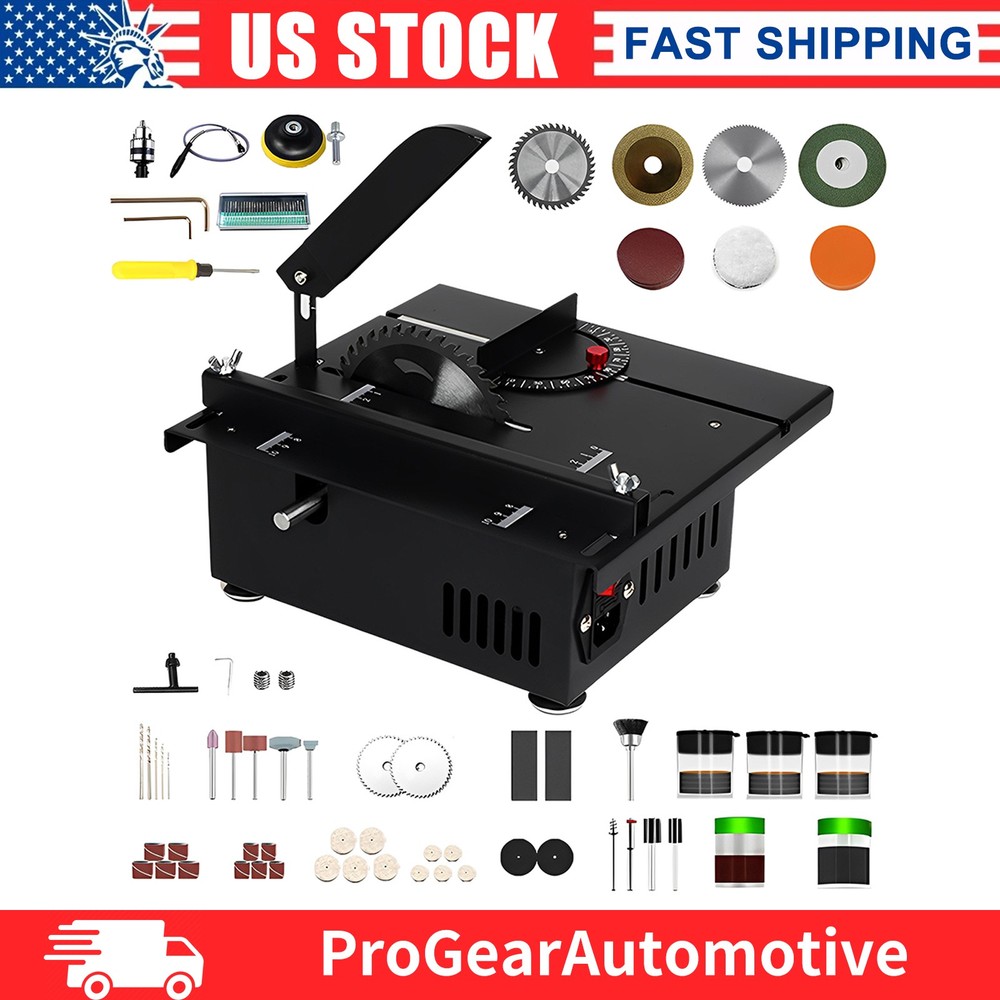 Mini Table Saw, Mini Table Saw for Crafts, Multi Functional Portable Adjustable