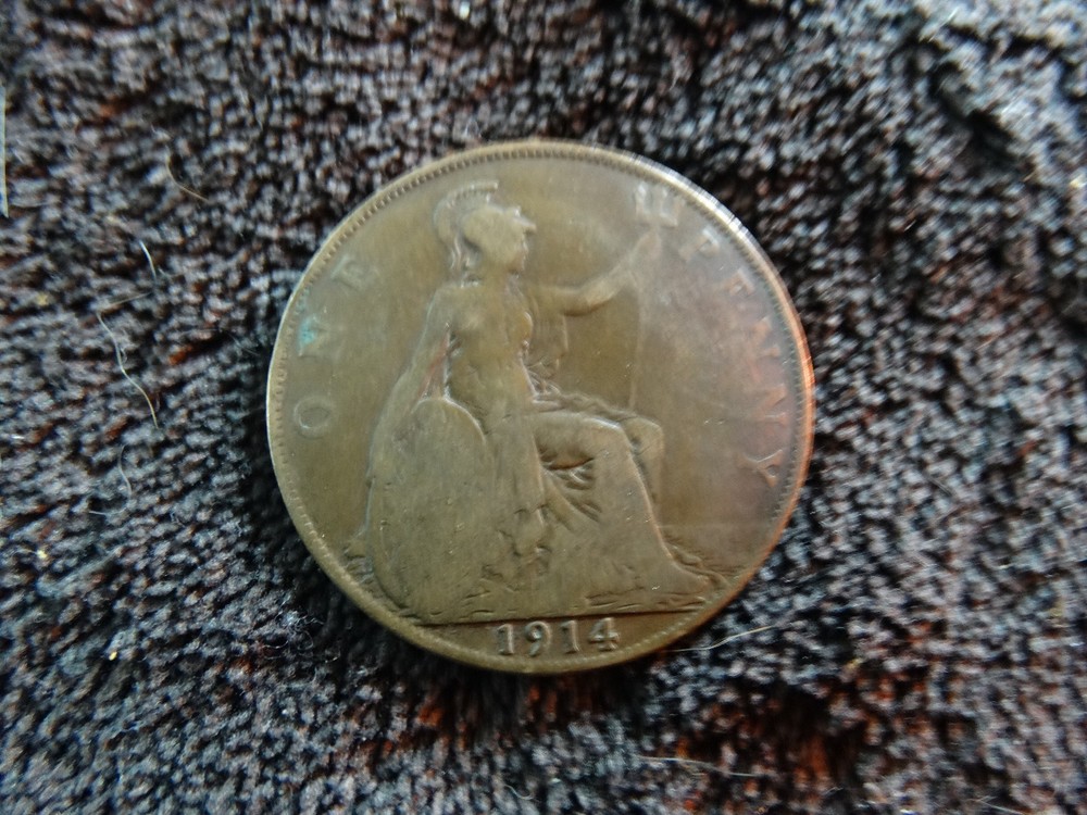 1914 UK Great Britain 1 Penny