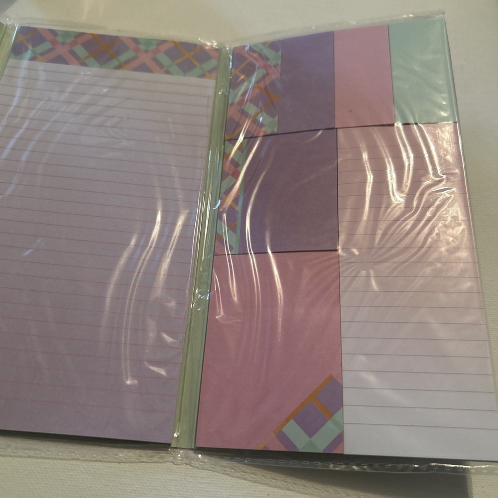 Jot Sticky Notes & Memo Pad Inside a Trifold Booklet, New